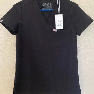 FIGS Scrub Top Women's Catarina One Pocket Black XXS